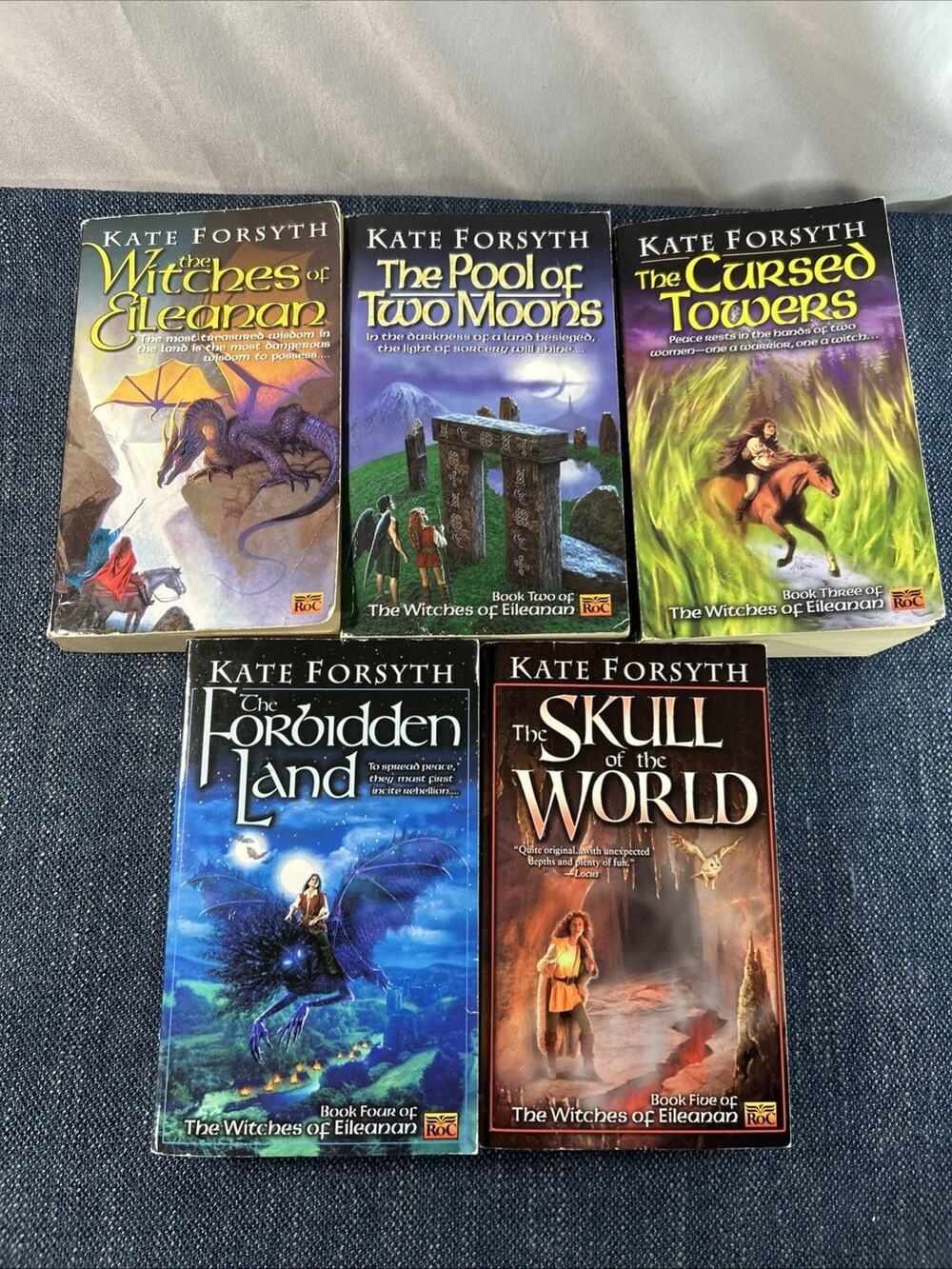 Kate Forsyth Witches of Eileanan Series lot of 5 Paperbacks Books 1-5
